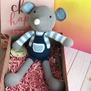 Remy Boy Mouse- Handmade Crochet-Mouse Toy